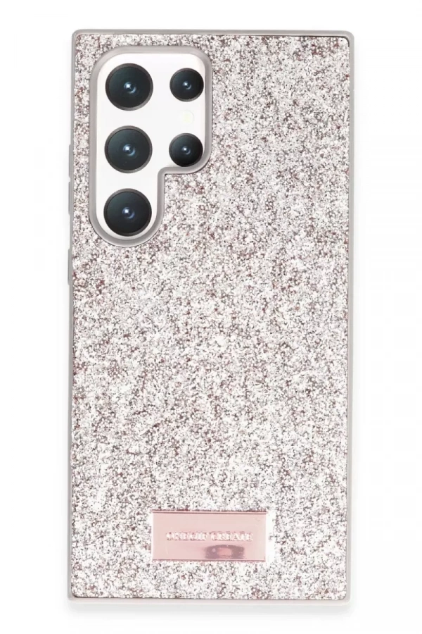 Samsung Galaxy S23 Ultra Bright Simli Kapak - Gold
