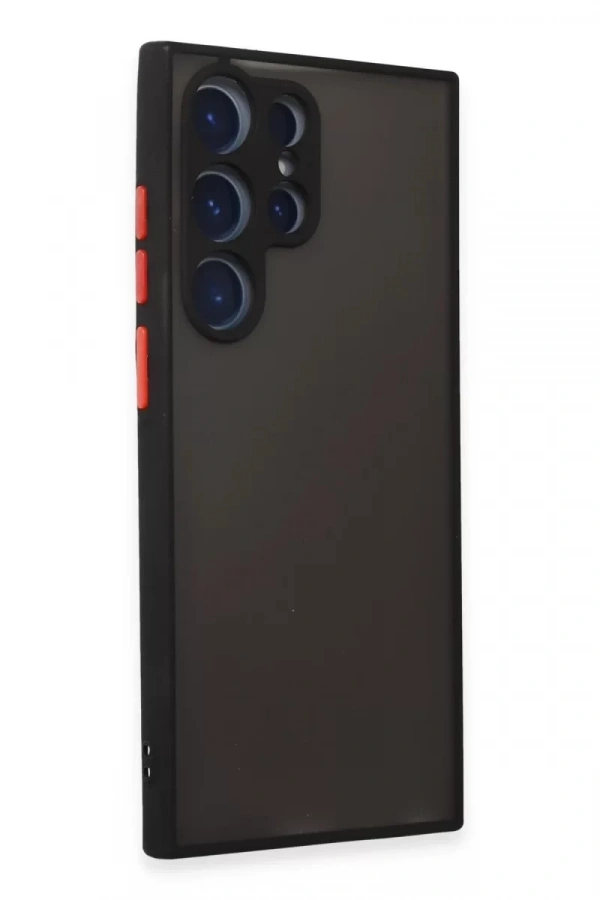 Samsung Galaxy S23 Ultra Kılıf Montreal Silikon Kapak - Siyah