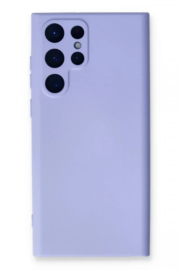 Samsung Galaxy S23 Ultra Kılıf Nano içi Kadife Silikon - Lila