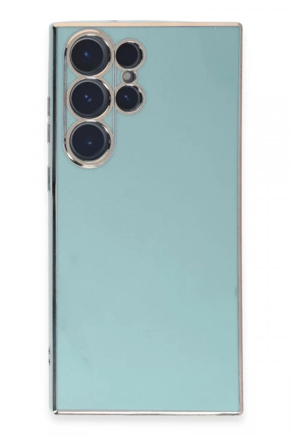 Samsung Galaxy S23 Ultra Kılıf Volet Silikon - Açık Yeşil