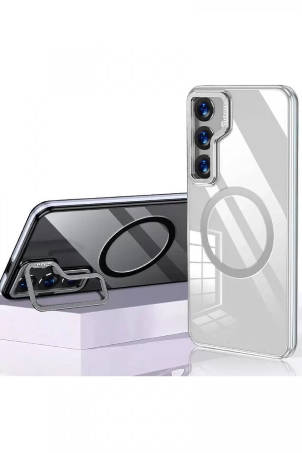 Samsung Galaxy S24 Crystal Magsafe Kapak - Şeffaf