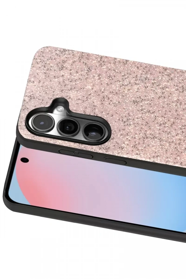 Samsung Galaxy S24 FE Bright Simli Kapak - Pembe