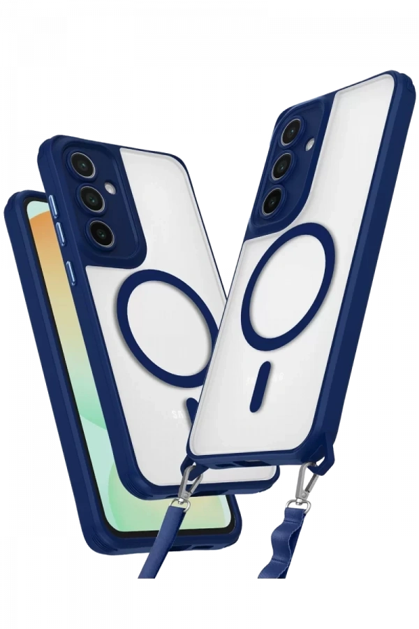 Samsung Galaxy S24 FE Kılıf Enka Magsafe Silikon Kılıf - Lacivert