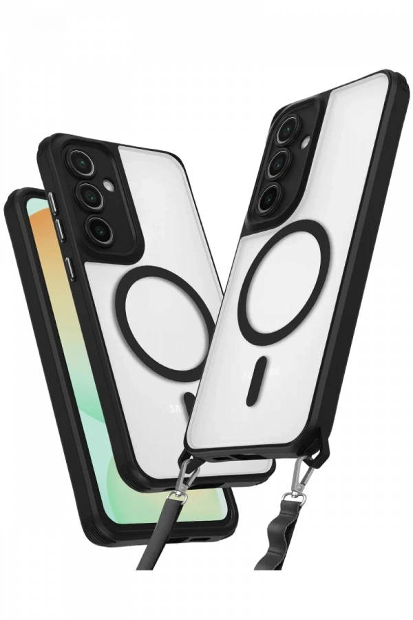 Samsung Galaxy S24 FE Kılıf Enka Magsafe Silikon Kılıf - Siyah