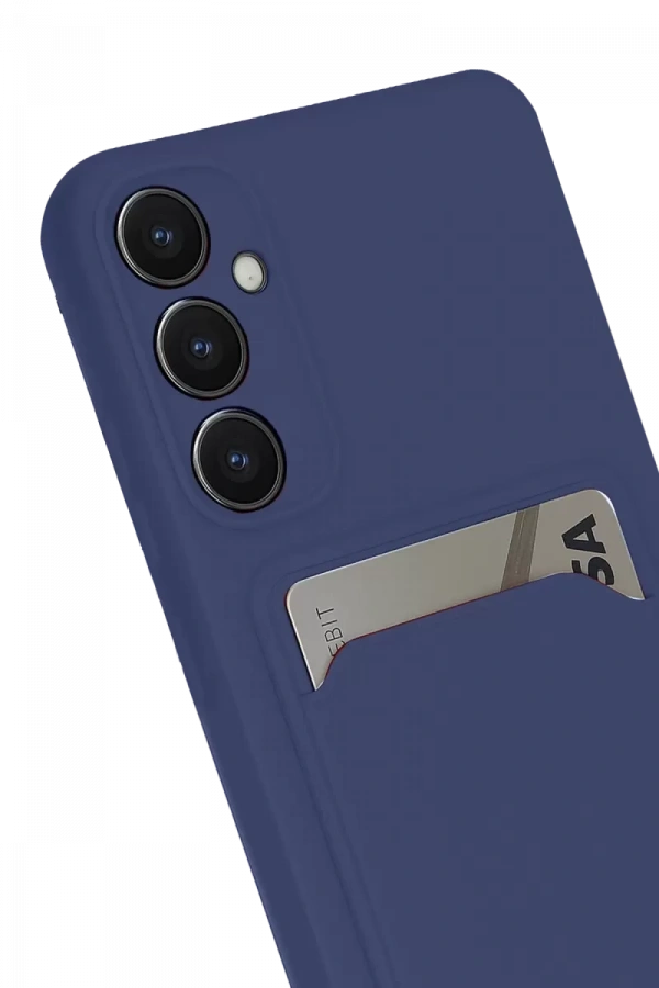 Samsung Galaxy S24 FE Kılıf Kelvin Kartvizitli Silikon - Lacivert
