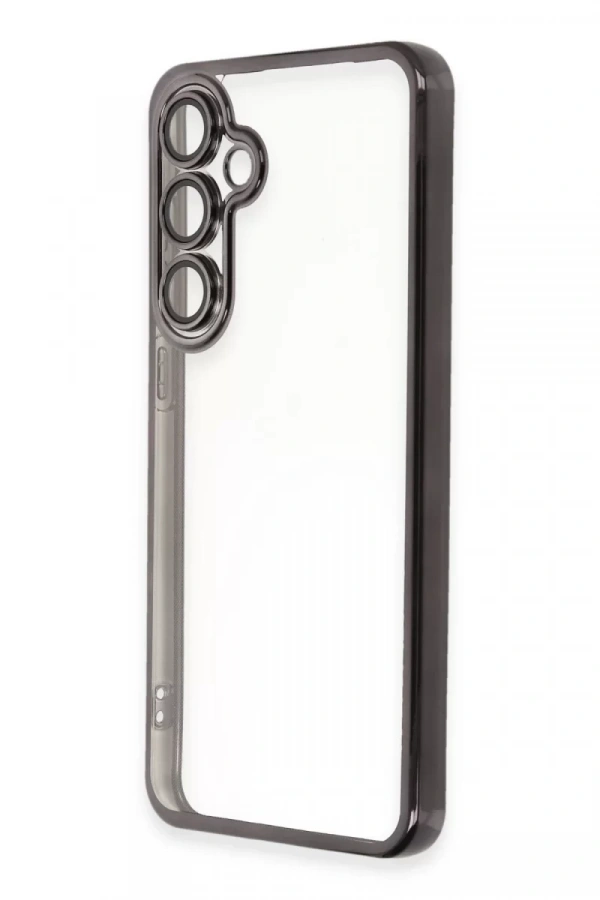 Samsung Galaxy S24 FE Kılıf Lensli Silikon - Siyah
