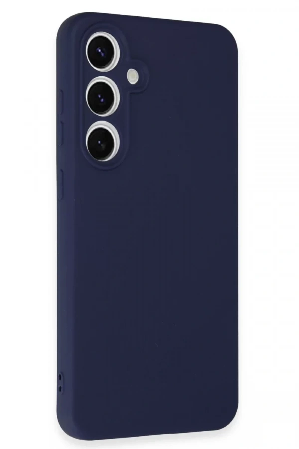 Samsung Galaxy S24 FE Kılıf Nano içi Kadife Silikon - Lacivert