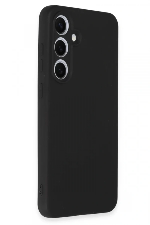 Samsung Galaxy S24 FE Kılıf Nano içi Kadife Silikon - Siyah
