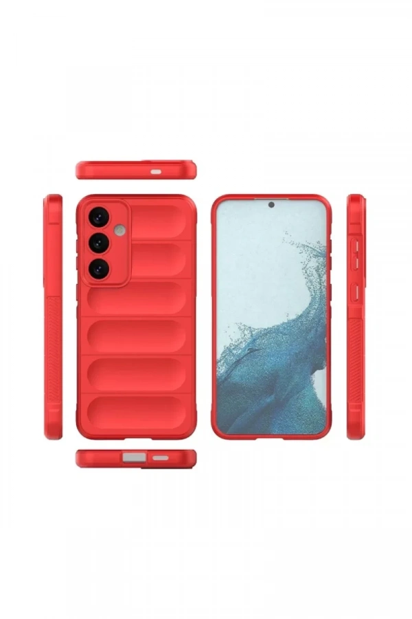 Samsung Galaxy S24 FE Kılıf Optimum Silikon - Kırmızı