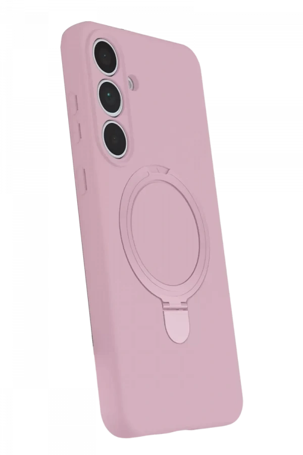 Samsung Galaxy S24 FE Regal Magsafe Standlı Kapak - Açık Pembe