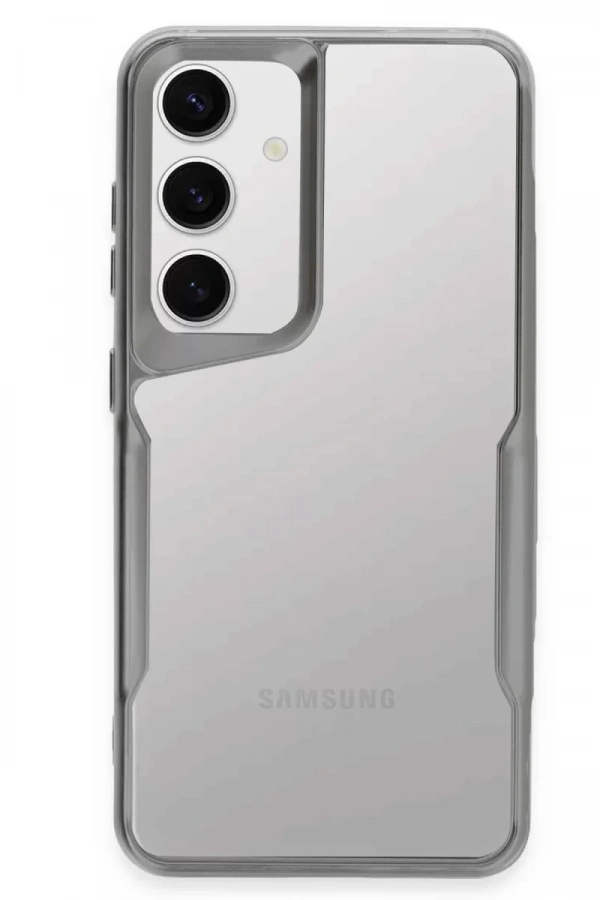 Samsung Galaxy S24 Kılıf Boyi Silikon Kapak - Gümüş
