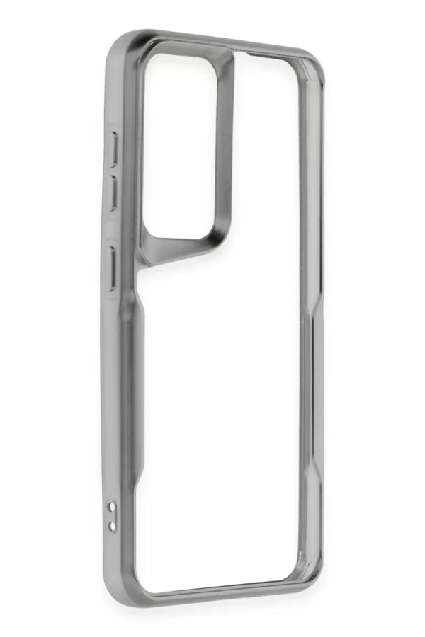 Samsung Galaxy S24 Kılıf Boyi Silikon Kapak - Gümüş
