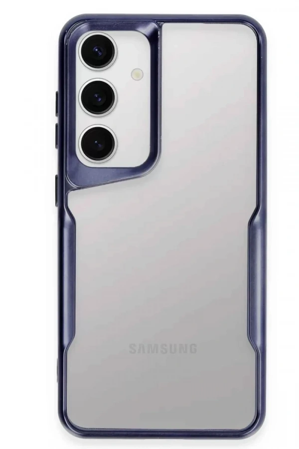Samsung Galaxy S24 Kılıf Boyi Silikon Kapak - Lacivert