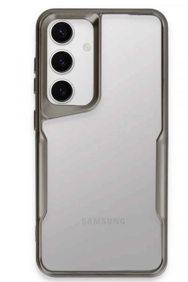 Samsung Galaxy S24 Kılıf Boyi Silikon Kapak - Titan Gri