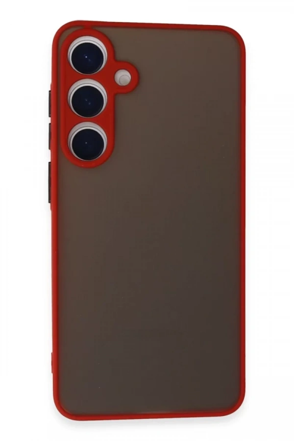 Samsung Galaxy S24 Kılıf Montreal Silikon Kapak - Kırmızı