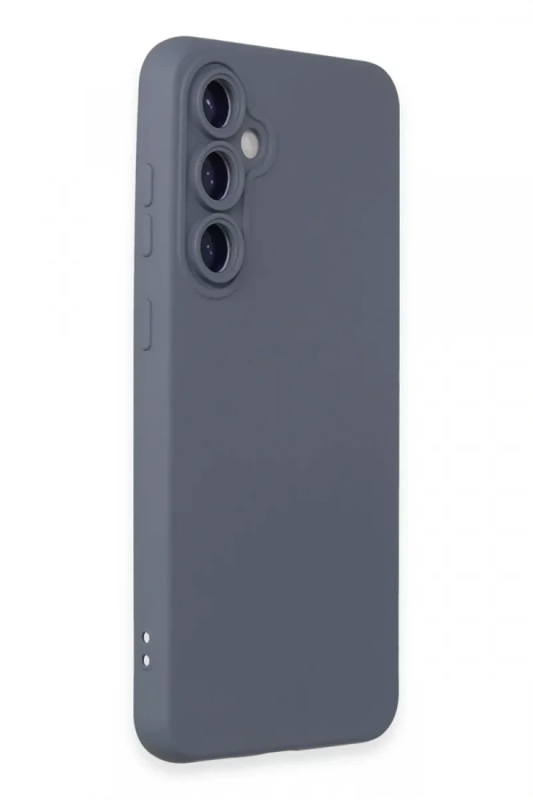 Samsung Galaxy S24 Kılıf Nano içi Kadife Silikon - Gri