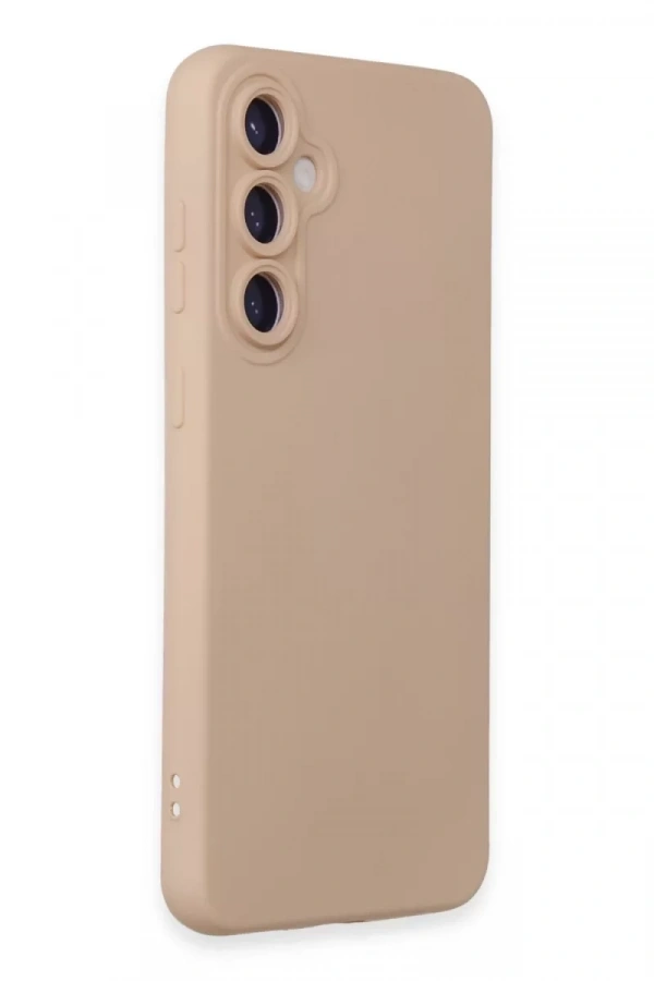 Samsung Galaxy S24 Kılıf Nano içi Kadife Silikon - Pudra