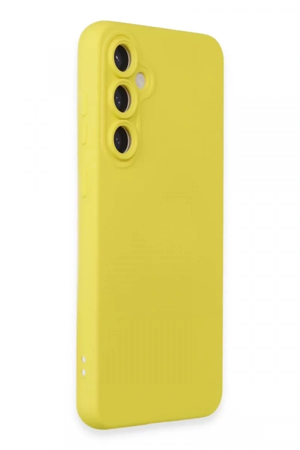 Samsung Galaxy S24 Kılıf Nano içi Kadife Silikon - Sarı