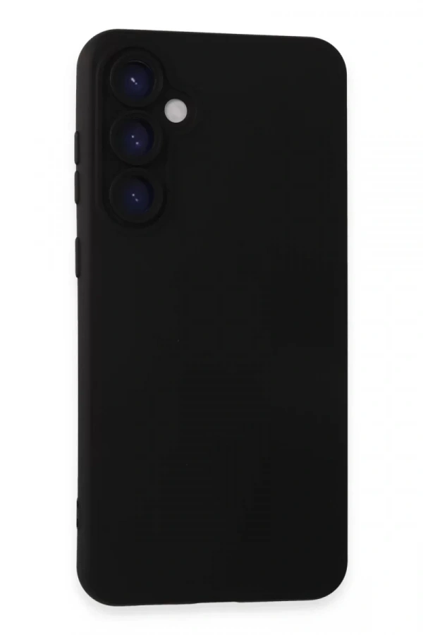 Samsung Galaxy S24 Kılıf Nano içi Kadife Silikon - Siyah