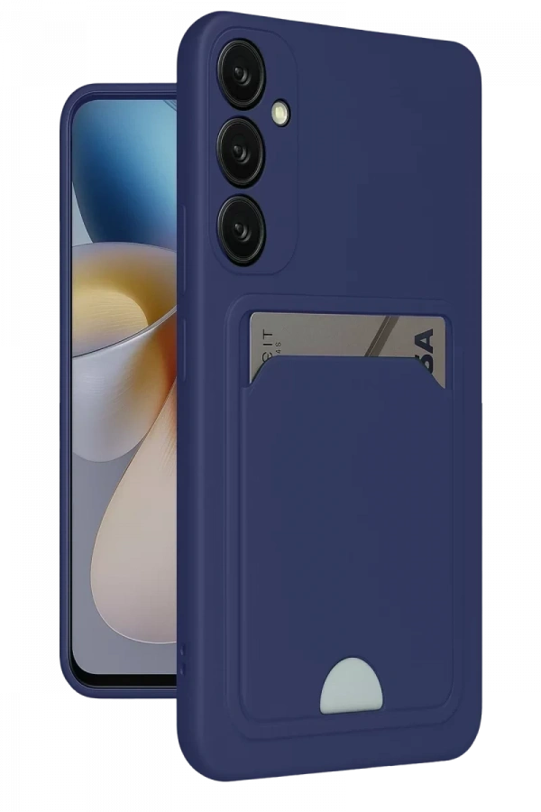 Samsung Galaxy S24 Plus Kelvin Kartvizitli Silikon - Lacivert