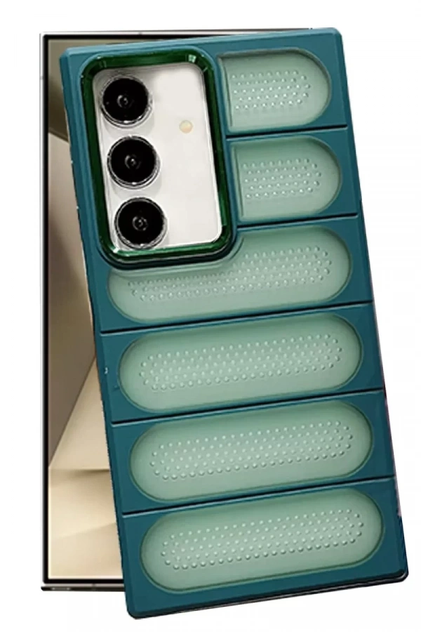 Samsung Galaxy S24 Plus Kılıf Airmax Silikon Kapak - Koyu Yeşil