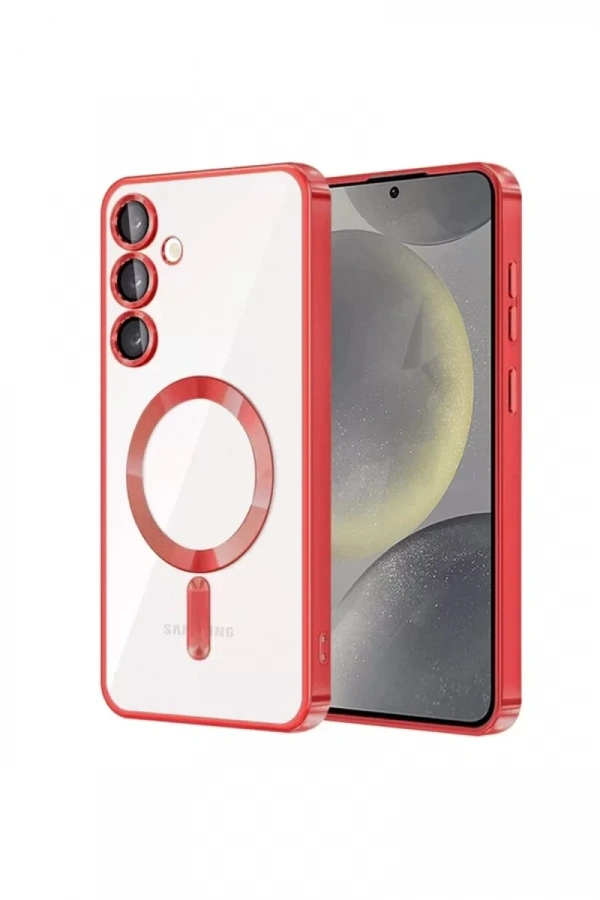 Samsung Galaxy S24 Plus Kılıf Kross Magneticsafe Kapak - Kırmızı