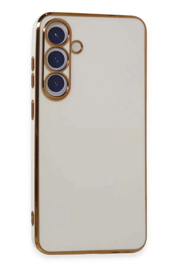 Samsung Galaxy S24 Plus Kılıf Volet Silikon - Beyaz