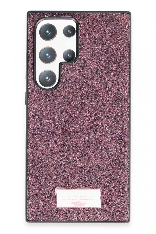Samsung Galaxy S24 Ultra Bright Simli Kapak - Derin Mor