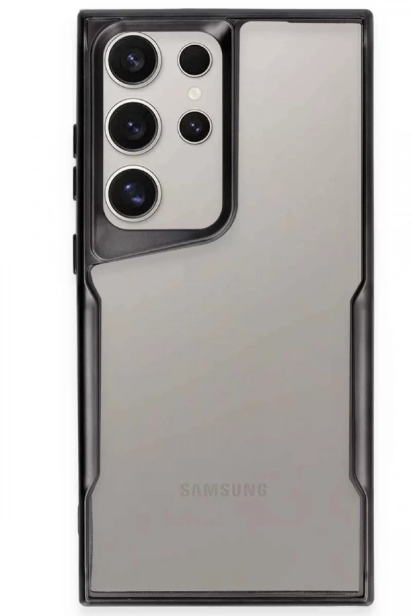 Samsung Galaxy S24 Ultra Kılıf Boyi Silikon Kapak - Siyah