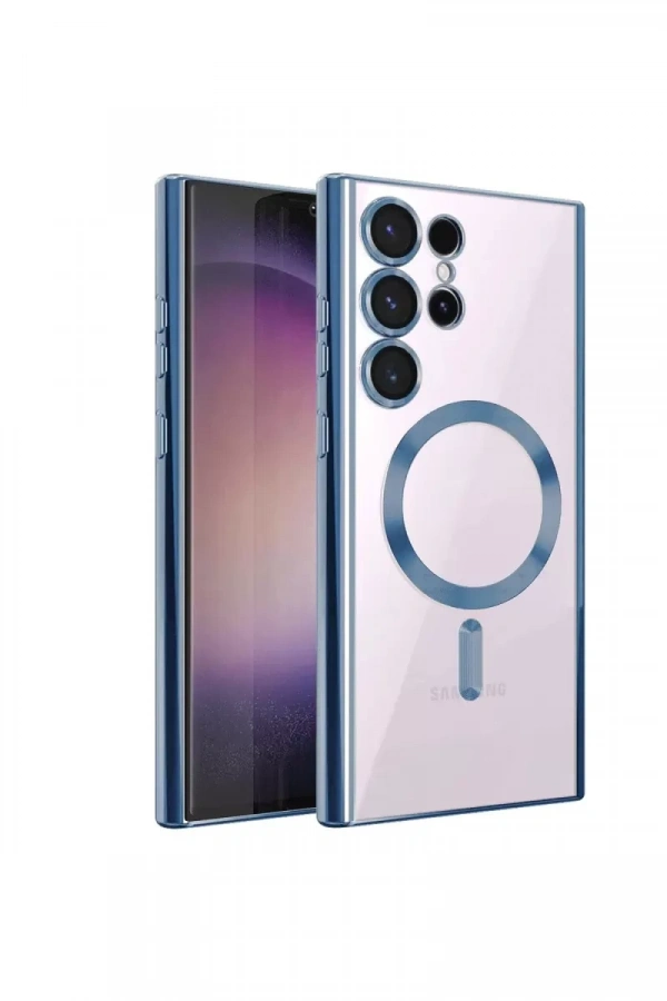 Samsung Galaxy S24 Ultra Kılıf Kross Magneticsafe Kapak - Sierra Blue