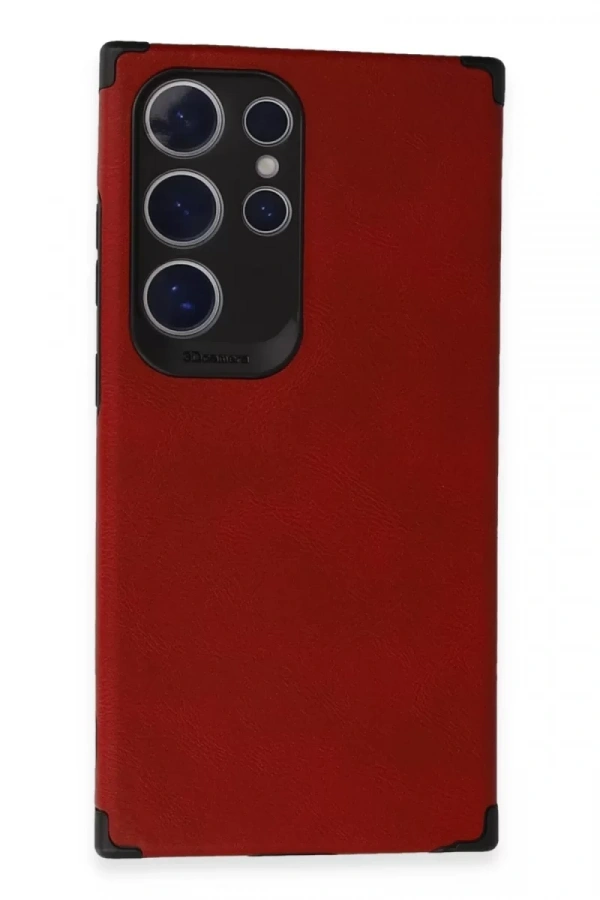 Samsung Galaxy S24 Ultra Kılıf Loop Deri Silikon - Kırmızı