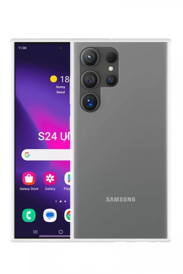 Samsung Galaxy S24 Ultra Kılıf Lüx Şeffaf Silikon