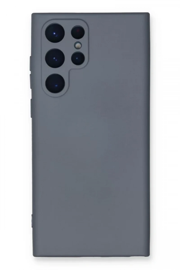 Samsung Galaxy S24 Ultra Kılıf Nano içi Kadife Silikon - Gri