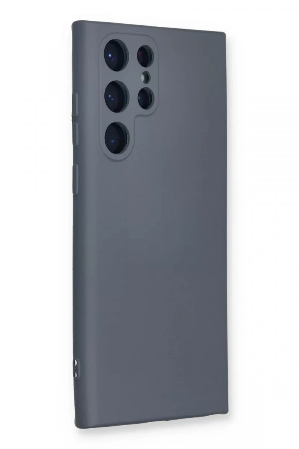Samsung Galaxy S24 Ultra Kılıf Nano içi Kadife Silikon - Gri