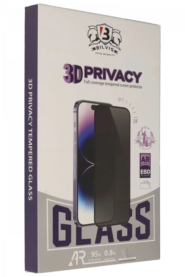 Samsung Galaxy S25 Edge Bilvis 3D Hayalet Cam Ekran Koruyucu