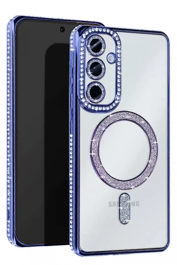 Samsung Galaxy S25 Edge Joke Simli Magneticsafe Kılıf - Mavi