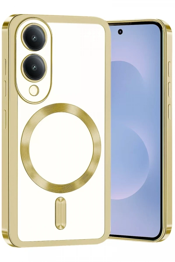Samsung Galaxy S25 Edge Kross Magneticsafe Kapak - Gold