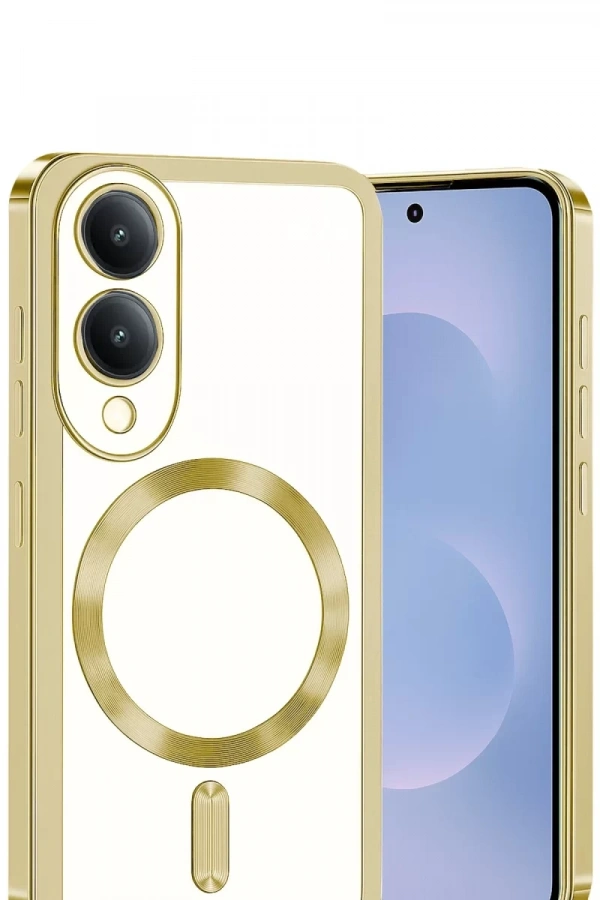 Samsung Galaxy S25 Edge Kross Magneticsafe Kapak - Gold