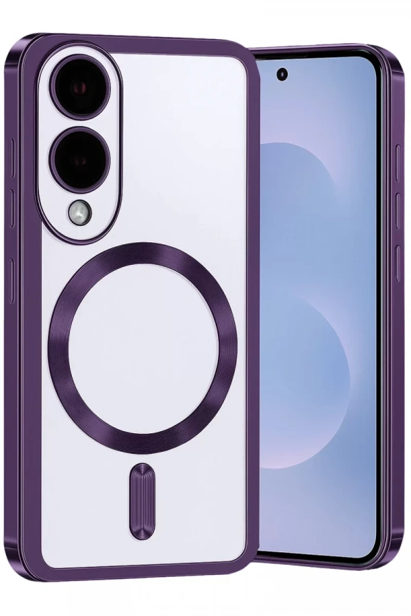 Samsung Galaxy S25 Edge Kross Magneticsafe Kapak - Mor
