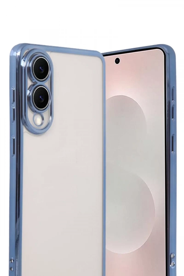 Samsung Galaxy S25 Edge Lensli Silikon - Açık Mavi