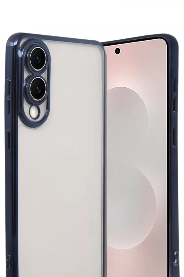 Samsung Galaxy S25 Edge Lensli Silikon - Lacivert