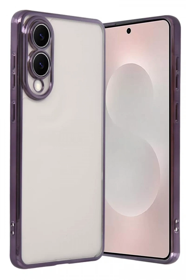 Samsung Galaxy S25 Edge Lensli Silikon - Mor