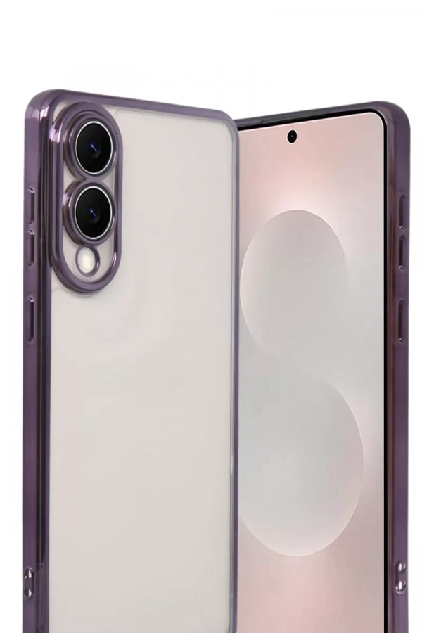 Samsung Galaxy S25 Edge Lensli Silikon - Mor
