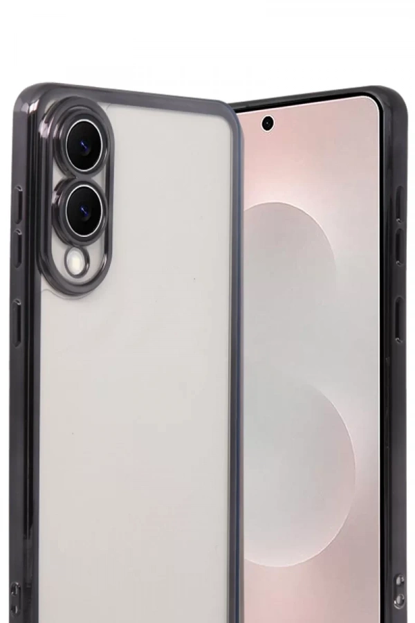Samsung Galaxy S25 Edge Lensli Silikon - Siyah