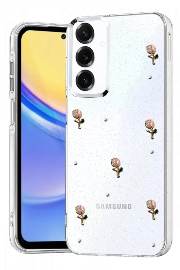 Samsung Galaxy S25 Fiyonk Desenli Kapak - Desen 6