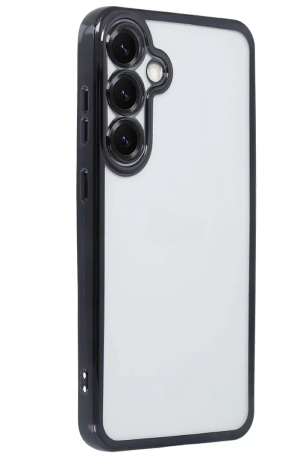 Samsung Galaxy S25 Kılıf Lensli Silikon - Siyah