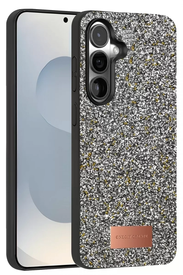 Samsung Galaxy S25 Plus Bright Simli Kapak - Gold