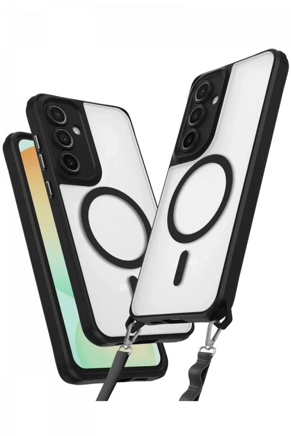 Samsung Galaxy S25 Plus Kılıf Enka Magsafe Silikon Kılıf - Siyah