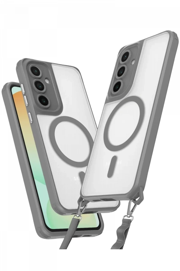 Samsung Galaxy S25 Plus Kılıf Enka Magsafe Silikon Kılıf - Titan Gri