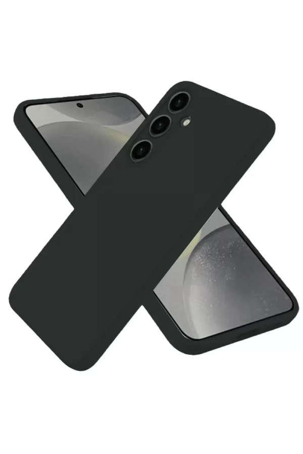 Samsung Galaxy S25 Plus Kılıf Nano içi Kadife Silikon - Siyah